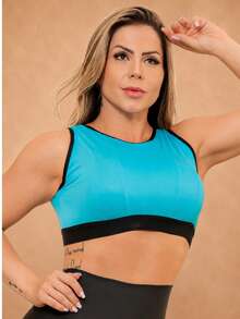 Women Sports Tees & Tanks - Blue - View 1
