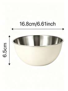 (1pc/3pcs)Stainless Steel Rolled Rim Mixing Bowls, Multi-Size Stackable Kitchen Bowls For Baking, Mixing And Food Prep, Durable Cooking Storage Bowls, Ideal Kitchen Gadget, Christmas Gift - View 16