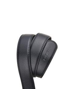 CAMEL CROWN Cinturón con hebilla automática para hombre, cinturón de pantalón simple y versátil - Negro - Ver 2