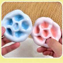 1/6pcs Mochi Stress Relief Toy, Soft Mochi Texture, Stress Relief Squeeze Experience, Wrapped In Thin Ice Skin, Plastic Mochi Texture, Ideal Gift For Office, Parties, April Fool's Day (No Needles) - Multicolor - View 8