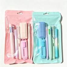 1 Set 6-Piece Stationery Gift Pack, Highly Attractive Student Gift, Learning Supplies, Back To School Gift, Birthday Gift, Student Learning Supplies, Classroom Reward, Graduation Season Gift - Sets - View 10