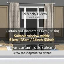 Decorative Rod Head - Silver 59.8 Inches/152 cm - View 1