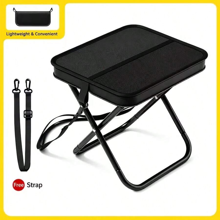 Portable Multi-Functional Outdoor Picnic Camping Folding Chair, 330 Lbs Weight Capacity, Lightweight Sturdy Frame, Easy To Set Up And Fold, Super Lightweight Fishing Stool, Travel Seat, Enhanced Fishing Gear