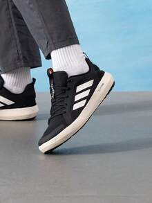 Adidas 男士戶外鞋 TERREX BOAT LACE CLIMACOOL 舒適透氣運動休閒鞋 JI3499 - 黑色 - 查看 1