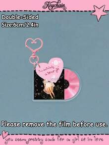 Olivia 鑰匙圈 OR 專輯鑰匙圈 You Seem Pretty Sad For A Girl So In Love CD 鑰匙圈 精緻雙面壓克力鑰匙圈 包包掛飾 水壺掛飾 派對小禮 生日禮物 - 彩色 - 查看 3