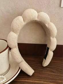 Cloud SPA Face Wash Headband: Suitable For Face Washing And Facial Care. Thick Terry Cloth Headband, Perfect For Makeup, Sports And Yoga. A Must-Have For Girls At Home And In Dorms, A Perfect Choice For The Back-To-School Season. - Multicolor - View 8