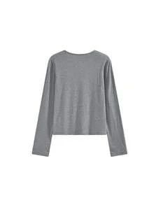 Women's Striped Casual Versatile Daily Outing Long Sleeve Cardigan Fall - Grey - View 7