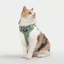 New Cat Tactical Harness Pet Tactical Vest With Soft Handle, Hook And Loop For DIY Patches, Anti-Lost Harness, Soft Mesh Adjustable Pet Vest Harness With Reflective Strip, Suitable For Large Cats And Small Dogs - Multicolor - View 7