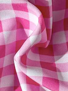 Sunny Chic 2-Piece Bikini Set - Sexy Pink Plaid Swimwear With Yellow Tie And Halter Neck Design, Perfect For Beach And Pool Vacation Summer - Multicolor - View 8