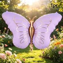Dreamy Butterfly Theme Balloon Set, Includes Multi-Color Butterfly Shaped Foil Balloons, Suitable For Butterfly Theme Birthday Party, Dreamy Forest Theme Party And Other Event Decorations - View 9