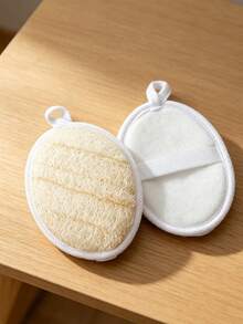 1pc/7pcs Loofah Bath Sponge Pad, Gentle Exfoliating Body Scrubber, Skin-Friendly Shower Loofah Pad For Dead Skin Removal, Rich Lather Bath Accessory With Hanging Loop For Daily Shower Cleansing - Multiple Styles - View 6