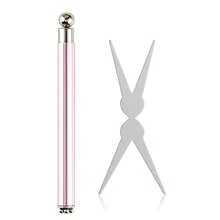 Double-Ended Cat Eye Nail Art Magnetic Wand With Y-Shaped Magnetic Plate, Multi-Function Strong Magnetic Nail Art Tool Set, 3D Flower Starry Sky Effect Magnetic Wand, Suitable For DIY Sand Eye Gel Nail Polish Nail Art Design, Silver Pink Nail Art Magnetic Pen Set - Multicolor - View 12