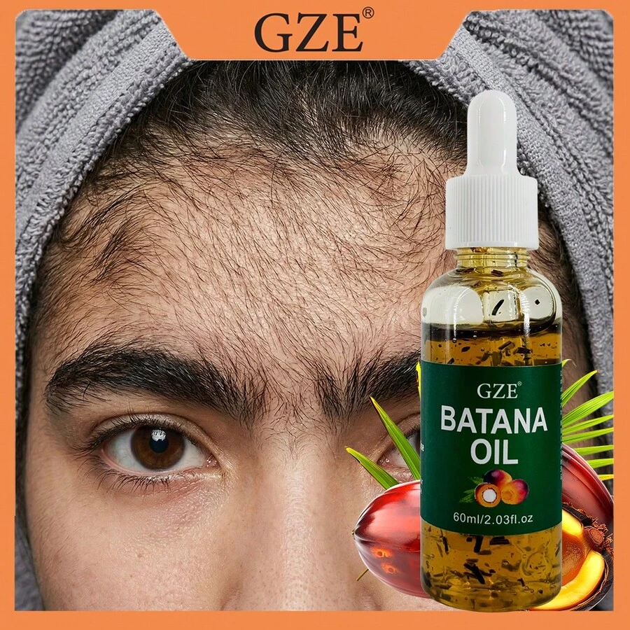 GZE Batana Hair Oil, Strengthens And Nourishes Hair - Eliminates Split Ends, Enhances Shine, Suitable For All Hair Types - Green - View 1