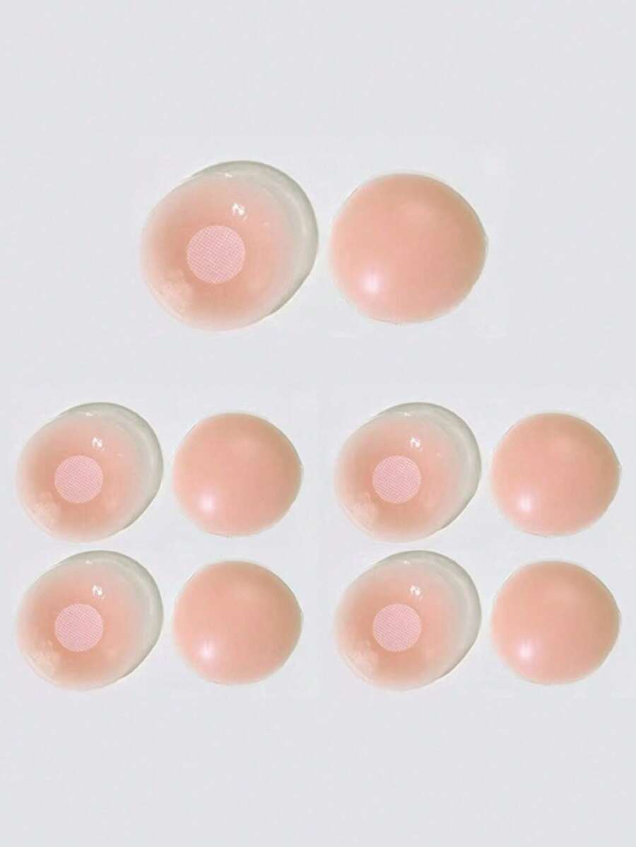 vfvQueen 12pcs Reusable Silicone Nipple Covers, Lift-Up Invisible Bra Pads, Adhesive Breast Pads Stickers (2/6/12pcs) - Multicolor - View 1