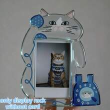 Cute Cartoon Pet Acrylic Photo Card Display Stand, Suitable For Teenage Girls Idol Card Collection Desktop Room Decoration - A - View 11
