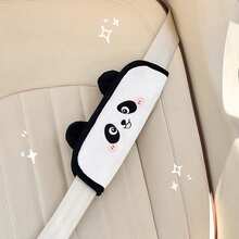 Car Seat Belt Shoulder Pad, Cartoon Embroidery Design, Comfortable Accessory For Drivers And Passengers All Season, Durable Seat Belt Accessory, New Shoulder Pad, Suitable For Most Car Models, Car Interior Accessory - A - View 9