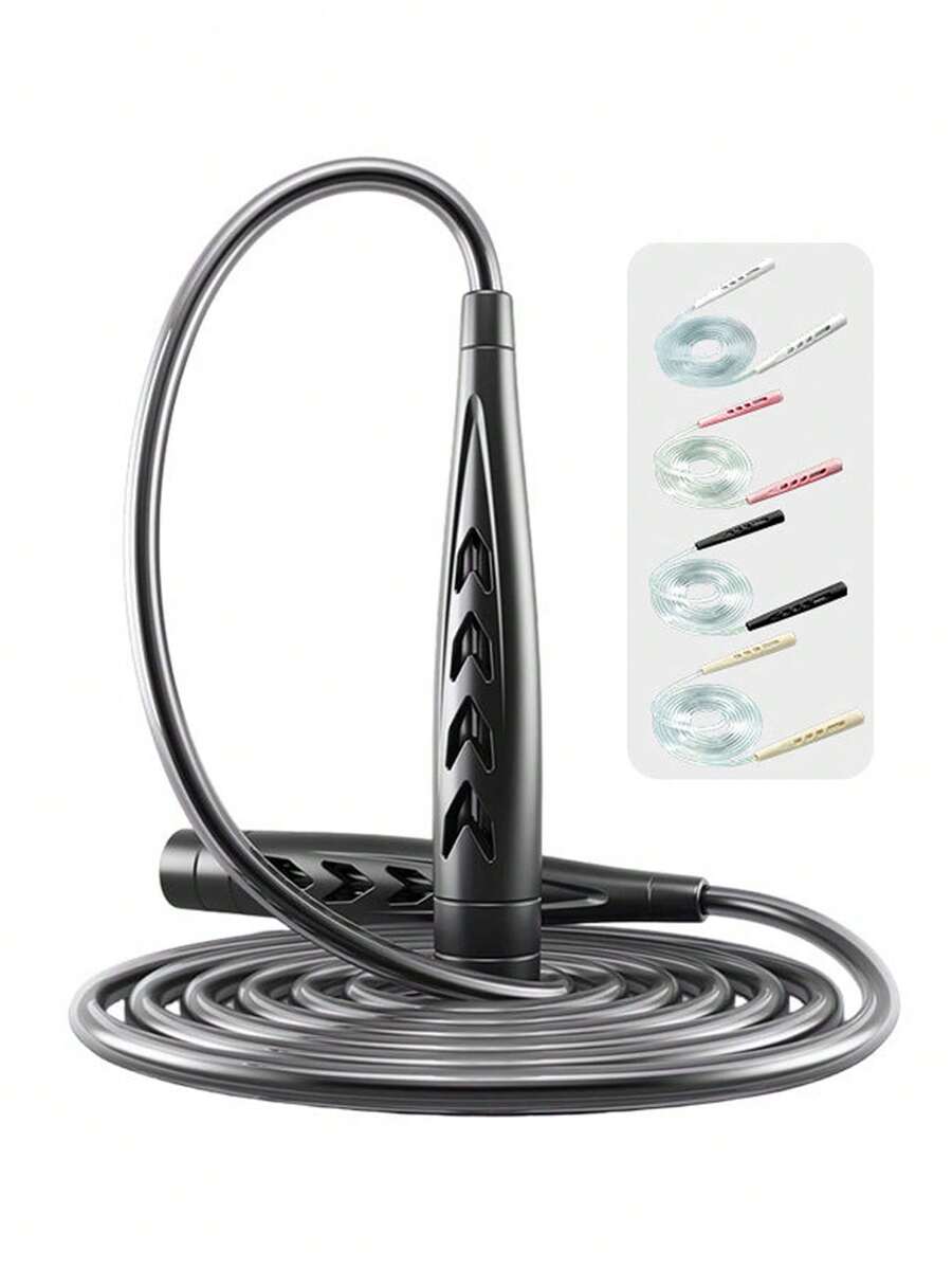Multi-Color Hollow Handle Speed Jump Rope, Adult Fitness Jump Rope Equipment - Multicolor - View 1