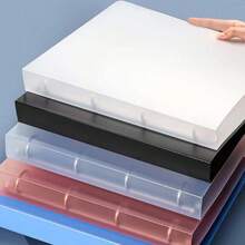1pc A4 Display Folder 4-Hole/2-Hole, D-Ring Binder, Holds 200 Sheets, Suitable For Paper, Reports, Office, School Supplies, Back To School Essential, Personal, School And Office Project Presentation - Folder - View 2