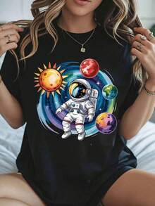 Women T-Shirts - 黑色 - 查看 1