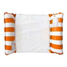 Boia Piscina Rede Cama Flutuante Reclinável Inflável - Laranja - Visão 2