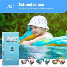1 Pair Reusable Silicone Noise-Canceling Earplugs - Soft Sleep Earplugs, Suitable For Sleep, Study, Work, Travel, Gym, Office And Noise Reduction Accessories - Multiple Styles - View 5