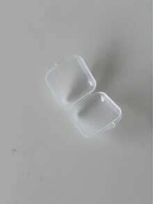 1pc Mini Plastic Storage Box Earring Necklace Jewelry Organizer Pill Box With Individual Compartments , Packing Cube - Clear - View 4