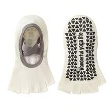 1/3/5 Pairs Women's Toe-Less Pilates Socks, Non-Slip Cross Strap Open Toe Socks, Yoga, Barre, Dance, Body Shaping Machine, Home Use - Multicolor - View 13