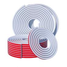 1 Piece 39.37in/78.74in/118.11in/196.85in Compact Soft Cable Raceway - 0.59inch Wide, Clear Wire, Anti-Scratch, Decorative Cable Channel For Hidden Cable Management, Easy To Install, Comes With Adhesive - Arc - View 4
