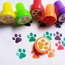 3/6/12pcs Dog Paw Stamp Set, Self-Inking Colorful Mini Stamps, Suitable For Teachers, Classroom Activities And Party Gifts - Sets - View 6