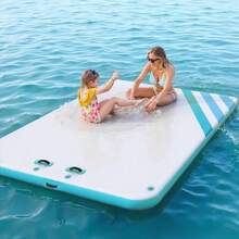 Inflatable Floating Dock,Thicken Air Dock Floating Platform,Non-Slip Air Dock Platform With Portable Carrying Bag & Detachable Ladder,Floating Platform Island Raft For Pool Beach Ocean - 3*1.8m - View 5
