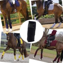 4pcs Ponytail Bags With Tassels - Adjustable Ponytail Protectors, Breathable Ponytail Covers, Prevent Tangling And Keep Clean, 2/4pcs Soft Fleece Horse Leg Wraps, Horse Owner Equestrian Riding Supplies Gift - Multicolor - View 6