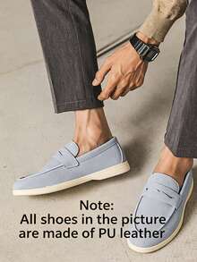Mocassins respirants et confortables pour hommes, style britannique minimaliste, convenant pour le port casual, les déplacements, les activités extérieures - Summer Old Money - Multicolore - Voir 10