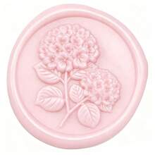 40 PCS 3D Embossed Hydrangea Wax Seal Stickers, Wedding Invitation Envelope Seal Stickers, Self-Adhesive Flower Stickers, Perfect For Invitations And Gift Packaging - Pink Hydrangea - View 4