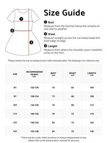 Tween Girl White Lace Trim Deep V Mesh Wedding Season Party Dress Elegant Princess Dress Girls Dress Suitable For Baby Birthday Gift Banquet Flower Girl Wedding Outfit Ball Party Important Occasions Holiday Celebration - 白色 - 查看 10