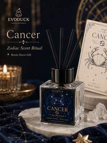 EVODUCK 1pc Smokeless Long Lasting Cancer Zodiac Crystal Reed Diffuser 50ml, Cashmere Coconut Fragrance Oil With White Crystal & 4 Fiber Reed Sticks, Flameless Scented Oil Diffuser For Bathroom Bedroom Vanity, Star Sign Gift For Her, Home Fragrance Decor - Mixed Fragrance - View 9