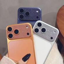 Glitter Armor Integrated Lens Film, Glass Lens Protector Case Compatible With IPhone 17 Pro Max And 17 Pro, Fashionable Phone Accessory, Suitable For Girls, Perfect Gift For Family And Friends, Best Friend Birthday Gift - Multicolor - View 2
