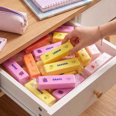 Mini Butter Stick Shaped Fruit Series Squishy, Soft Elastic PU Slow Rebound Stress Ball, Pocket Portable Decompression Fingertip Toy, Cute Desktop Decoration Squishy, Suitable For Study Breaks And Office Relaxation Time