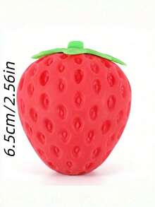 1pc Strawberry Squishy Stress Relief Toy, Color-Changing Squeeze Toy, Elastic Rebound, Cute Strawberry Shape, Light-Activated Color Change, Suitable For Adults/Daily Use - Multicolor - View 7