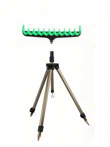 Telescopic Triangular Fishing Bracket Made Of Aluminum Alloy, Equipped With Multi-Groove Bracket Head, Anti-Slip Metal Pointed Feet, Capable Of Holding Multiple Sea Rods And Casting Rods, Fishing Gear Support For Outdoor Wild Fishing - Random Color - View 13