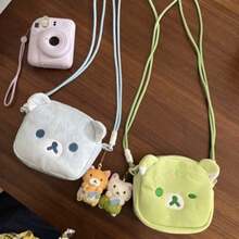 Rilakkuma Dompet Koin Beruang Lucu dan Santai, Tempat Kartu, Tempat Penyimpanan Earphone, Organizer Tas Tangan Kartun - MultiWarna - View 4