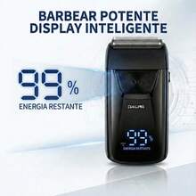Aparador Corporal Masculino Recarregavel Sem Fio A Prova Dagua Para Peito Costas Axilas Virilha Corpo Inteiro Maquina De Barbear E Acabamento Depilador De Pelos Masculino Portatil Para Viagem Uso Diario Kit Grooming Presente Masculino Com Capa Protetora - preto - Visão 3