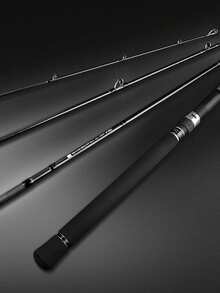 BILLINGS Fishing Rod,Spinning Reel Fishing Rod,4-Piece Portable Carbon Fiber Travel Rod,Ceramic Guide,For Freshwater Saltwater,Ultra-Lightweight Spinning Rod,1.98/2.1/2.4M - Black - View 9