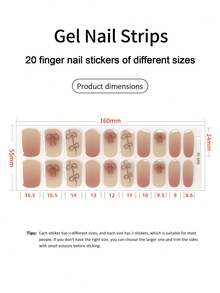Cross-Border New Semi-Cured Gel Summer Toe Nail Stickers, Glitter Shiny Design, In Stock Wholesale, Waterproof And Long-Lasting - 藕粉色 - 查看 2