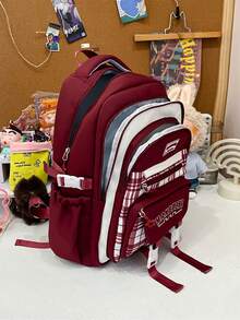 Women's Backpack School Bag Large Capacity Elementary School Middle School Textbook Bag - Rectangle - View 4