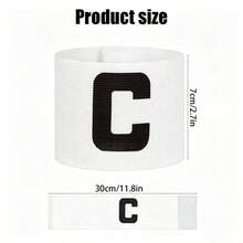 純色 C 型隊長臂章 2 件黑色 + 2 件白色組合，適合不同手臂圍度，出汗或下雨時也能穩固佩戴，耐用抗皺材質，無論激烈比賽或日常訓練都能保持平整如新 - 彩色 - 查看 2
