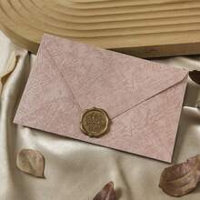 50pcs Tree Pattern Cherry Blossom Pink Envelopes, DIY Handmade Gift Packaging, Wedding Invitations, Cash Envelopes Stationery - A - View 2