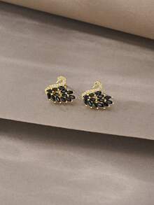 Pendientes de oro de 18K, collar de circonita de cobre, pulsera de múltiples capas enlazadas, conjunto elegante y lujoso, adecuado para uso diario, citas, fiestas y regalos - Dorado - Ver 6