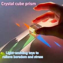 Optical Glass X-Cube Birefringent Cube: RGB Combination Separation Prism, Educational Gift, Classroom Physics Experiment, Suitable For Ages 14 And Up - Multicolor - View 9