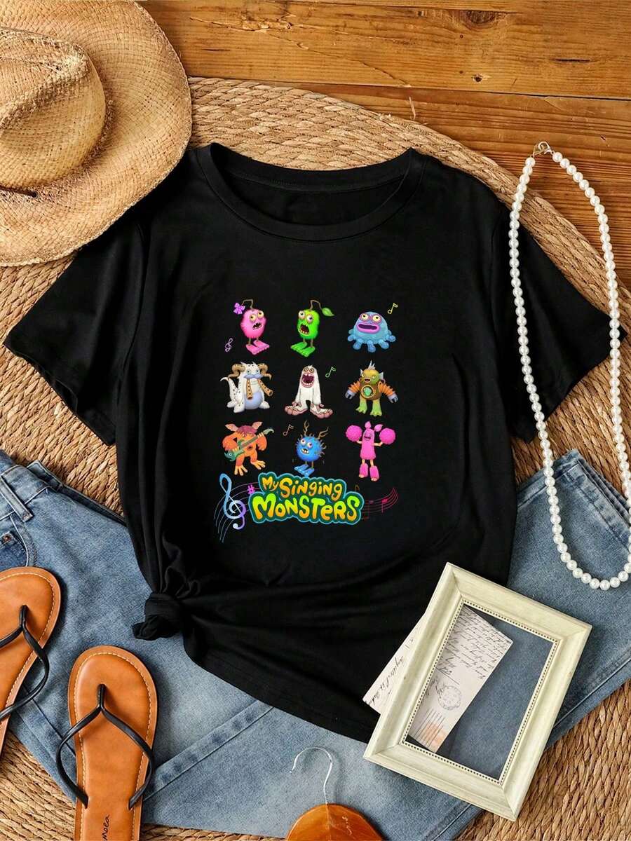 Women T-Shirts - 黑色 - 查看 1