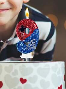 1pc Spider Digital Candle, Red & Black Creative Birthday Candle, Best Everyday Birthday Gift, Ideal Choice For Mom, Girlfriend, Graduation, Wedding And Other Occasions - View 7